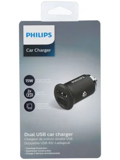 Philips Technikzubehör<Auto-Ladegerät in Dunkelblau