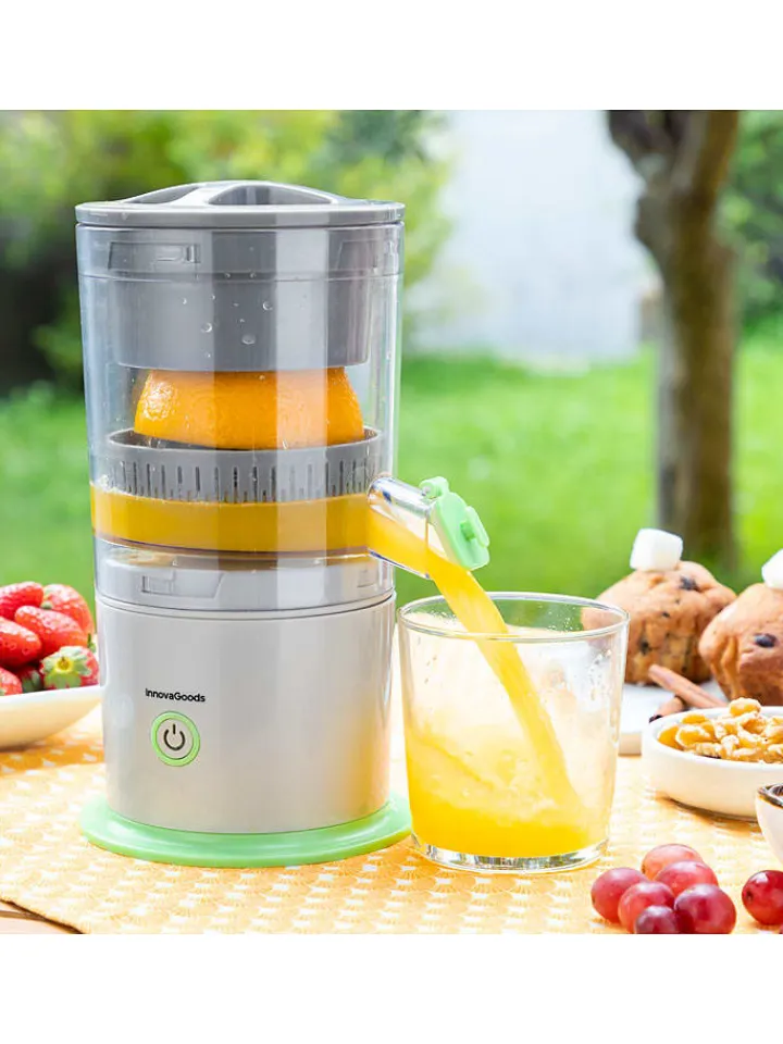InnovaGoods Küchenelektronik<Automatischer Entsafter "Juisso" in Grau/ Grün - 250 ml