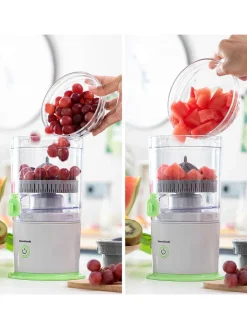 InnovaGoods Küchenelektronik<Automatischer Entsafter "Juisso" in Grau/ Grün - 250 ml