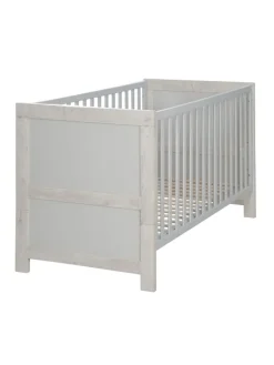 roba Möbel-Sets<Babyzimmer Set Mila Grau mit Kinderbett & Wickelkommode