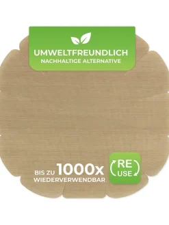 Wenko Koch- & Backutensilien<Backfolien-Zuschnitt in Hellbraun - Ø 40 cm