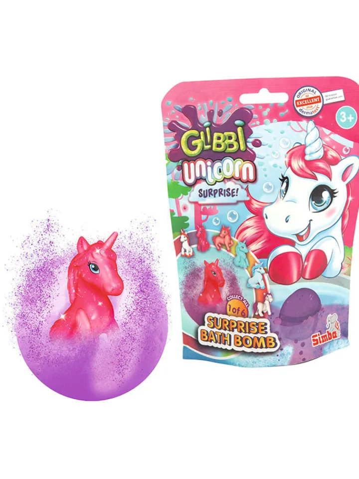 Simba Gartenspielzeug<Badebombe "Glibbi Unicorn Surprise" - ab 3 Jahren (Überraschungsprodukt)