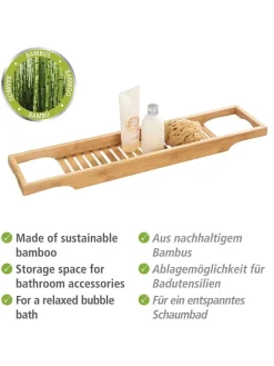 Wenko Badaccessoires<Badewanneneinlage in Hellbraun - (B)70 x (H)4,5 x (T)16 cm