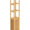 Schütte Badmöbel|Badezimmermöbel<Badezimmer-Hochschrank in Hellbraun - (B)40 x (H)190 x (T)30 cm