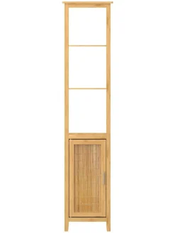 Schütte Badmöbel|Badezimmermöbel<Badezimmer-Hochschrank in Hellbraun - (B)40 x (H)190 x (T)30 cm