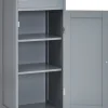 COSTWAY Badezimmermöbel<Badezimmerschrank in Grau