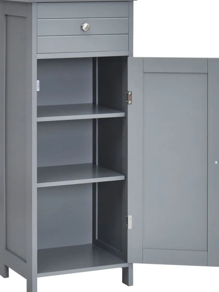 COSTWAY Badezimmermöbel<Badezimmerschrank in Grau