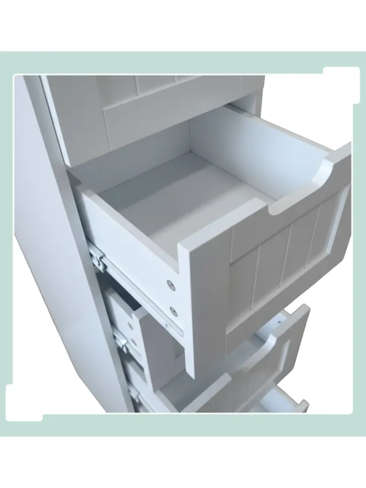 relaxdays Badezimmermöbel|Badmöbel<Badezimmerschrank in Weiß - (B)30 x (H)82 x (T)30 cm