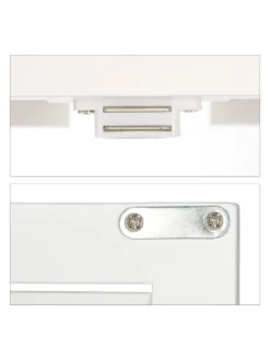 relaxdays Badmöbel<Badezimmerschrank in Weiß - (B)50 x (H)92 x (T)25,5 cm