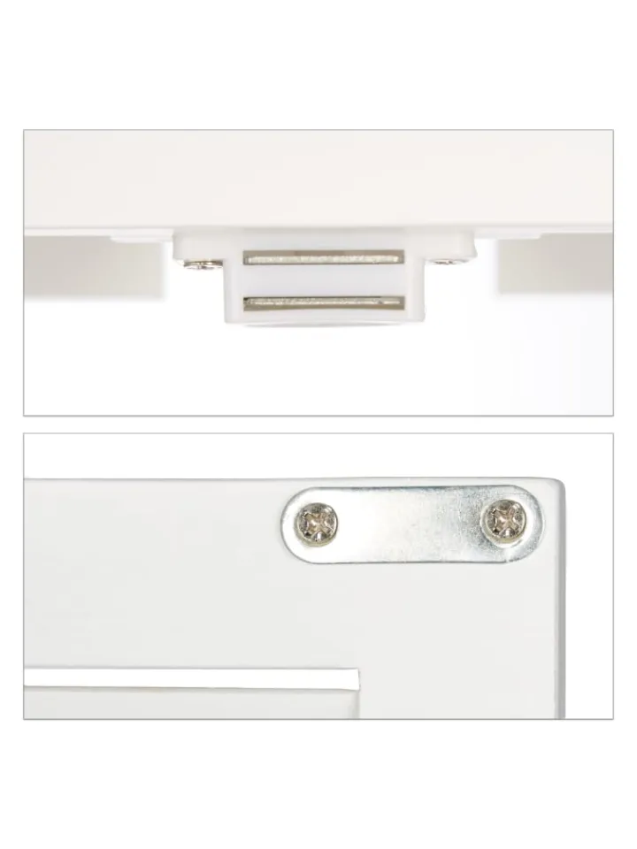 relaxdays Badmöbel<Badezimmerschrank in Weiß - (B)50 x (H)92 x (T)25,5 cm
