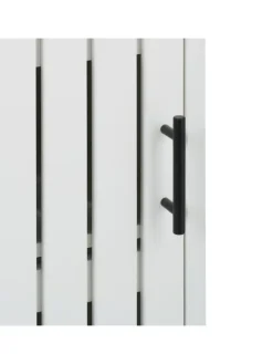 relaxdays Badmöbel|Badezimmermöbel<Badezimmerschrank in Weiß - (B)30 x (H)129 x (T)30 cm