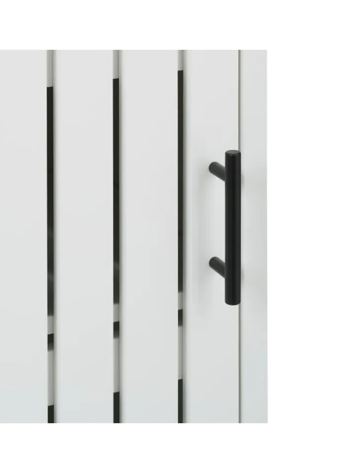 relaxdays Badmöbel|Badezimmermöbel<Badezimmerschrank in Weiß - (B)30 x (H)129 x (T)30 cm