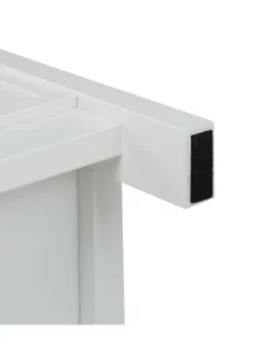relaxdays Badmöbel|Badezimmermöbel<Badezimmerschrank in Weiß - (B)30 x (H)129 x (T)30 cm