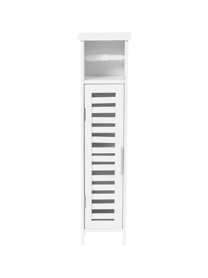 Beliani Badezimmermöbel<Badezimmerschrank OLATHE in Weiß - (W) 18 x (H) 72 x (L) 17 cm