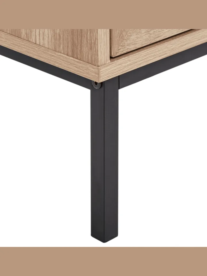 Beliani Badezimmermöbel<Badezimmerschrank ROSELL in /Braun - (W) 40 x (H) 165 x (L) 36 cm