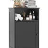COSTWAY Badezimmermöbel<Badezimmerschrank 40x30x70cm in Schwarz