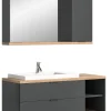 xonox.home Badezimmermöbel<Badkombination (B/H/T: 130x160x48 cm) in anthrazit grau