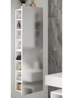 VCM Badezimmermöbel<Badmöbel Spiegelschrank Spiegel Flandu XL in Weiß