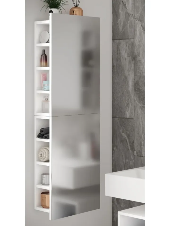 VCM Badezimmermöbel<Badmöbel Spiegelschrank Spiegel Flandu XL in Weiß
