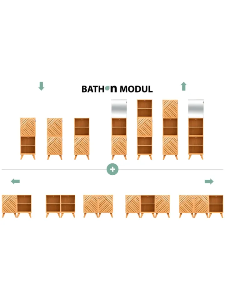 5five Simply Smart Badmöbel|Badezimmermöbel<Badschrank in braun