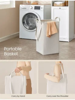 Songmics Badmöbel|Badezimmermöbel<Badschrank in Weiß - (B)40 x (H)170 x (T)40 cm