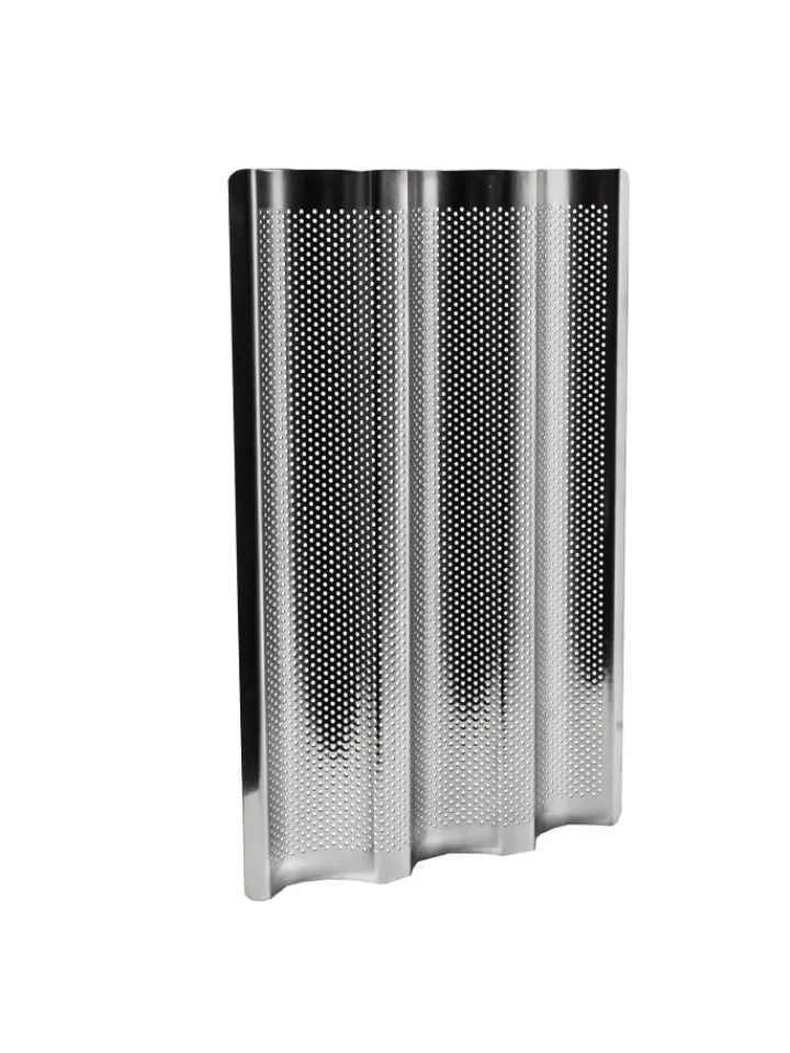 GAUMENKICK Grillen<Baguetteblech aus Edelstahl in silber - 38cm