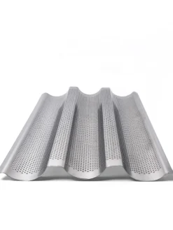 GAUMENKICK Grillen<Baguetteblech aus Edelstahl in silber - 38cm