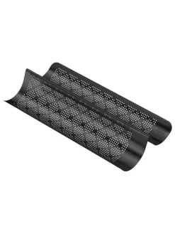 Kaiser Koch- & Backutensilien<Baguetteform "Inspiration" in Schwarz - (L)40 x (B)20 cm