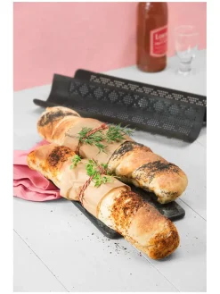 Kaiser Koch- & Backutensilien<Baguetteform "Inspiration" in Schwarz - (L)40 x (B)20 cm