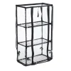 relaxdays Pflanzen & Zubehör<Balkongewächshaus in Schwarz/ Transparent - (B)48 x (H)80 x (T)24,5 cm