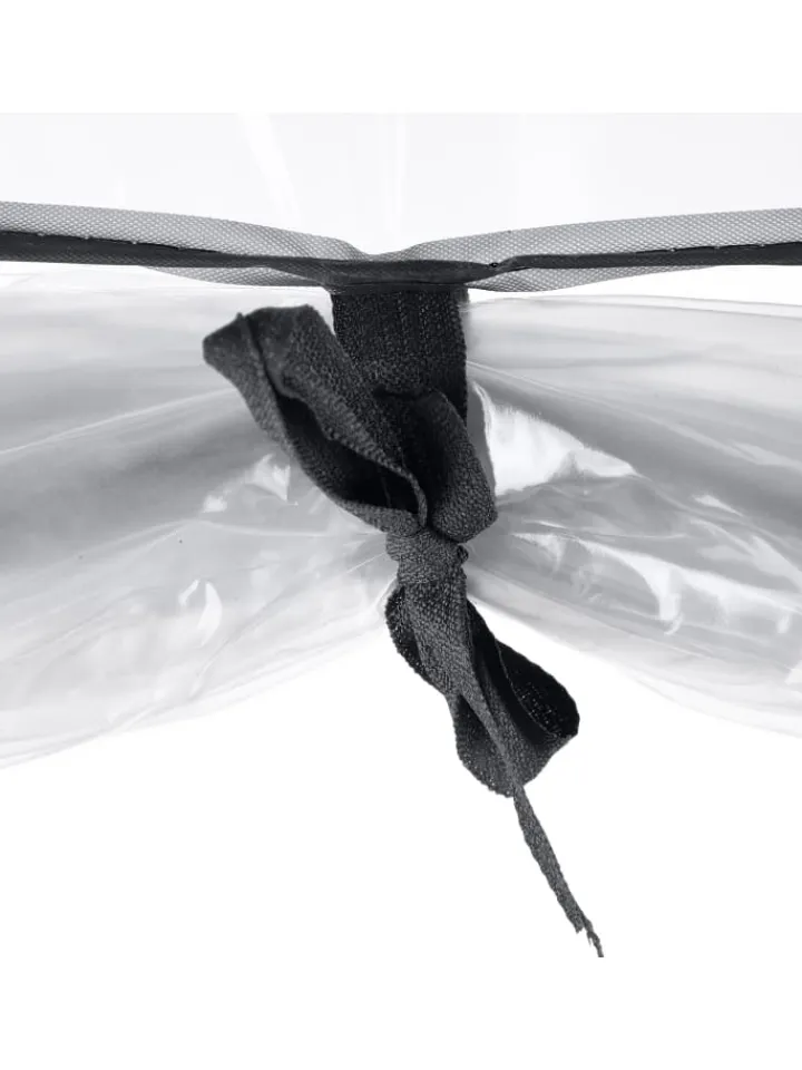 relaxdays Pflanzen & Zubehör<Balkongewächshaus in Schwarz/ Transparent - (B)48 x (H)80 x (T)24,5 cm