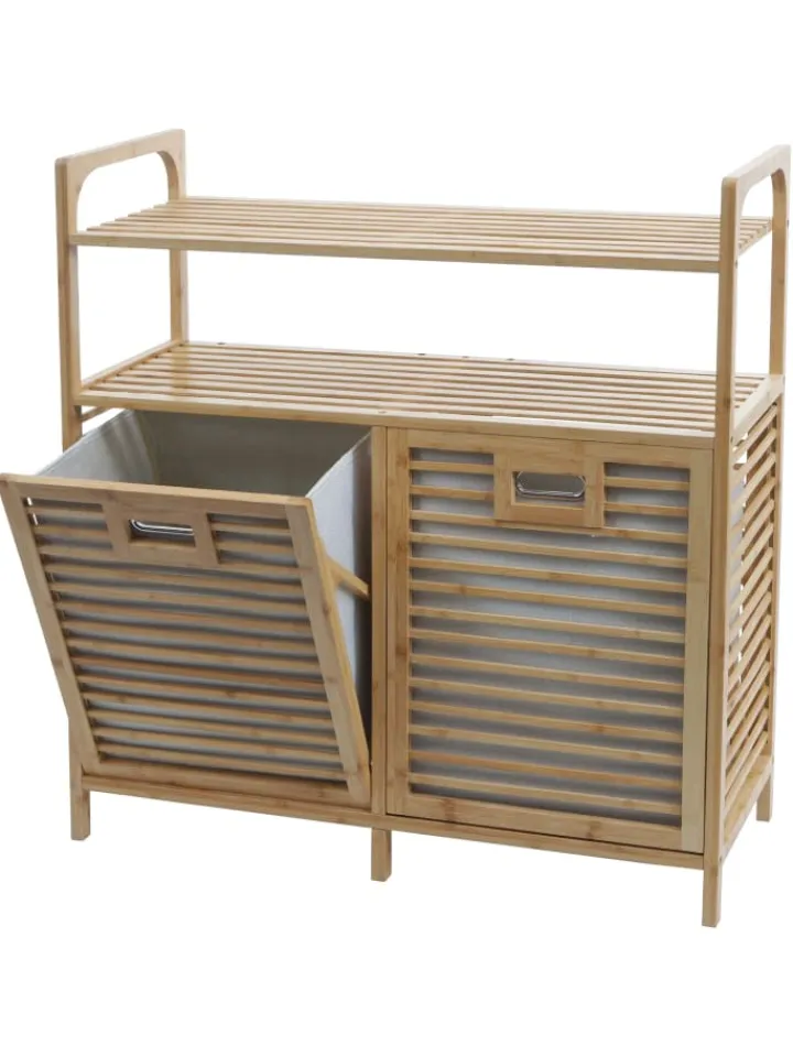 MCW Badezimmermöbel<Bambus Badezimmerschrank N83