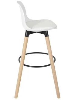 Ethnical Life Sitzmöbel<Barhocker in Weiß - (B)37 x (H)91 x (T)41 cm