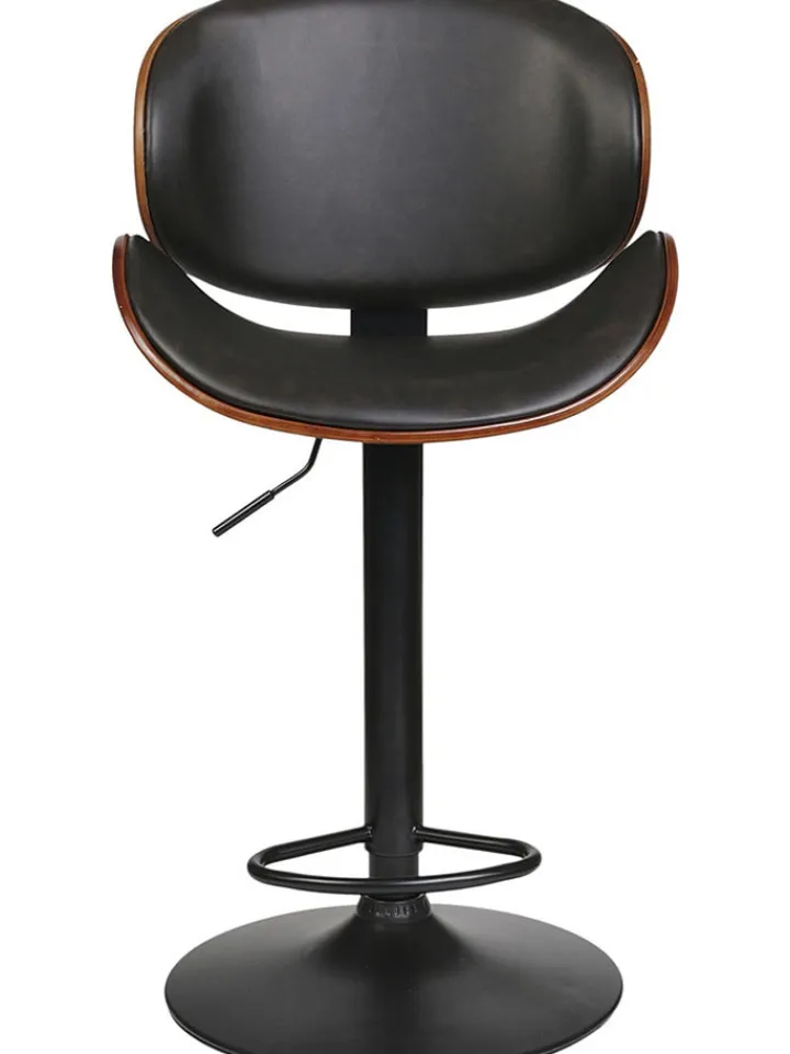 chairs for all Sitzmöbel<Barhocker "Reno" in Schwarz/ Hellbraun - (B)52,5 x (H)118 x (T)51 cm