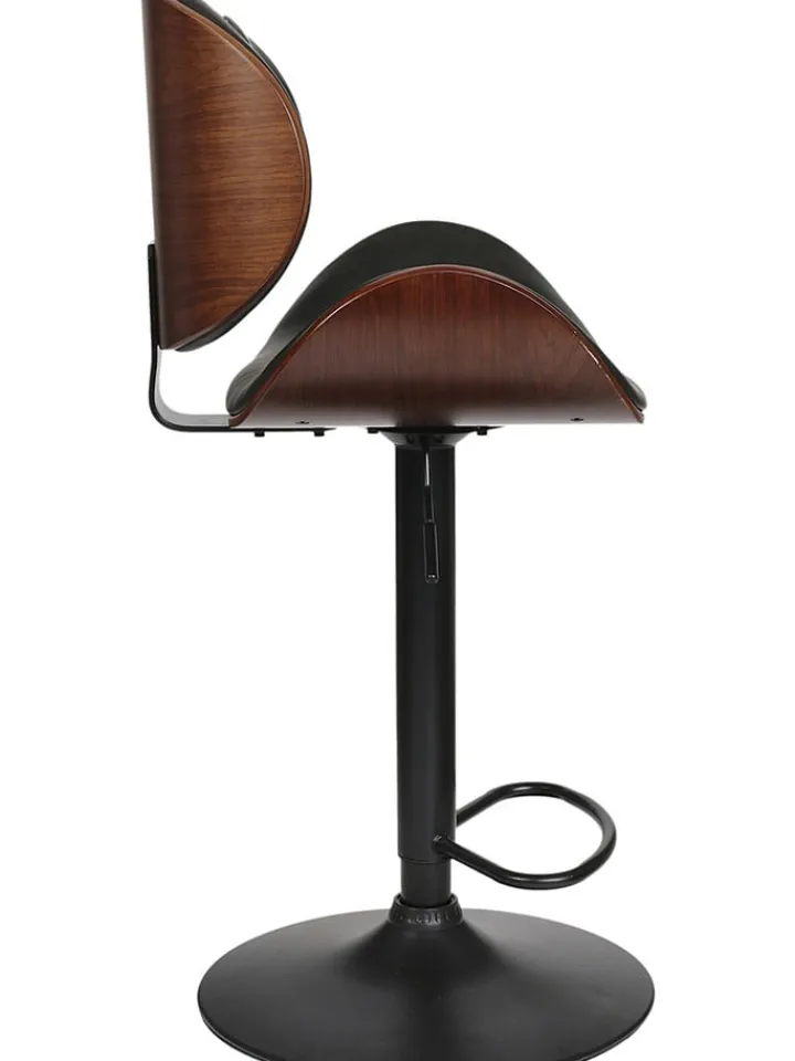 chairs for all Sitzmöbel<Barhocker "Reno" in Schwarz/ Hellbraun - (B)52,5 x (H)118 x (T)51 cm