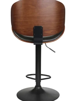 chairs for all Sitzmöbel<Barhocker "Reno" in Schwarz/ Hellbraun - (B)52,5 x (H)118 x (T)51 cm