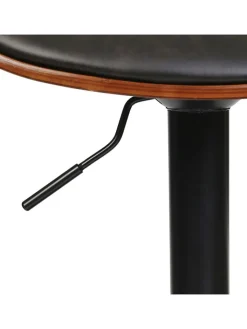 chairs for all Sitzmöbel<Barhocker "Reno" in Schwarz/ Hellbraun - (B)52,5 x (H)118 x (T)51 cm