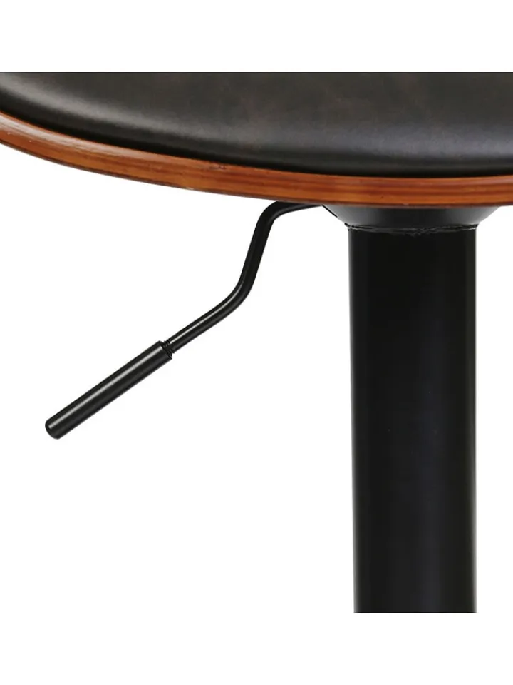 chairs for all Sitzmöbel<Barhocker "Reno" in Schwarz/ Hellbraun - (B)52,5 x (H)118 x (T)51 cm