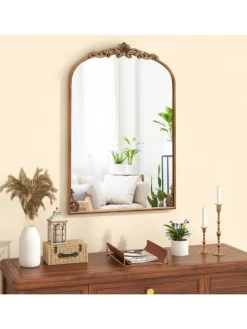 COSTWAY Spiegel<Barock Spiegel 61 x 90 cm in Gold