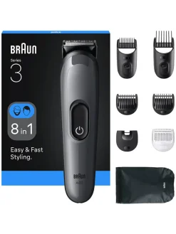 Braun Technik|Pflege & Gesundheit<Barttrimmer ''Series 3 All-In-One'' in Schwarz