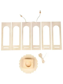 SUNNYSUE Kreativbedarf & Do-It-Yourself<Bastelset "Holzlaterne" in Natur