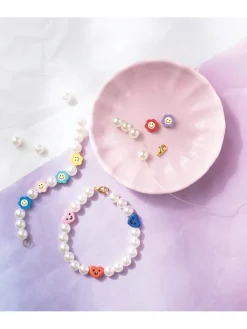 folia PAPER Kreativbedarf & Do-It-Yourself<Bastelset "Perlen Mix Happy" in Bunt