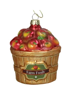 Kersten Weihnachtsschmuck<Baumschmuck "Apple Crate" in Gold/ Rot - (H)9,5 cm