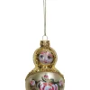 Kersten Weihnachtsschmuck<Baumschmuck "Babushka" in Creme - (B)7 x (H)11 cm