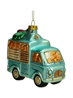 Kersten Weihnachtsschmuck<Baumschmuck "Bread Delivery Van" in Türkis - (H)12 cm