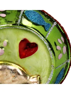 Kersten Weihnachtsschmuck<Baumschmuck "Cat Bowl" in Grün - (H)10 cm