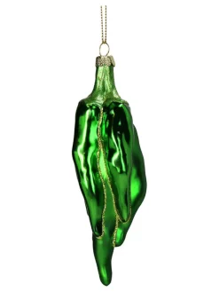 Kersten Weihnachtsschmuck<Baumschmuck "Chili Pepper" in Grün - (H)14,6 cm