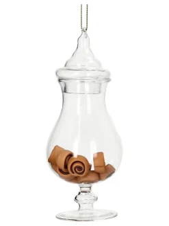 Kersten Weihnachtsschmuck<Baumschmuck "Cinnamon Roll Jar" in Ohne Farbe/ Braun - (H)13 cm