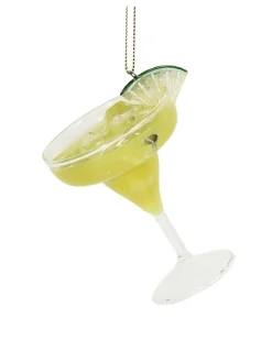 Kersten Weihnachtsschmuck<Baumschmuck "Cocktail Margarita" in Gelb - (H)8 cm