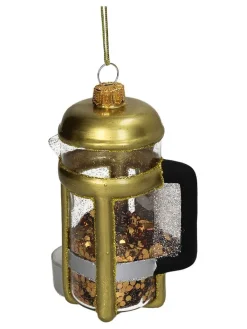 Kersten Weihnachtsschmuck<Baumschmuck "French Press" in Gold - (H)11 cm